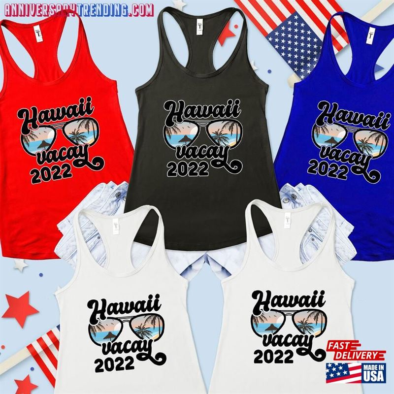 Custom Hawaii Vacay 2023 Shirt Family Matching Vacation Shirts Outfit Unisex T-Shirt – Bipubunny Store