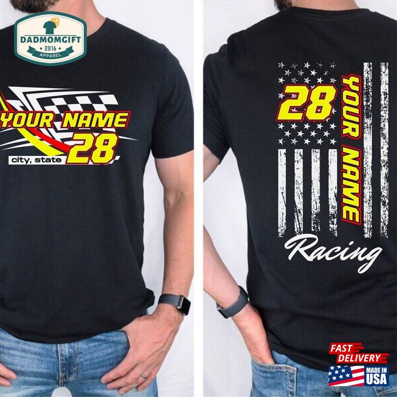 Custom Racing Shirt Pit Crew Dirt Track Sweatshirt Classic