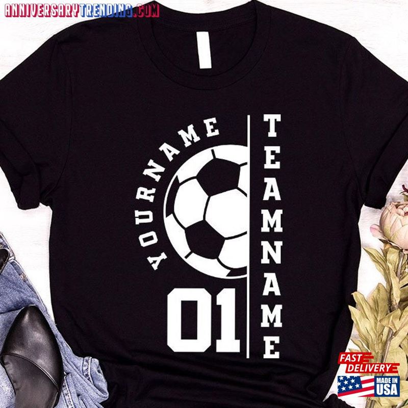 Custom Soccer Shirt Personalized Gifts Mom T-Shirt Classic – Bipubunny Store