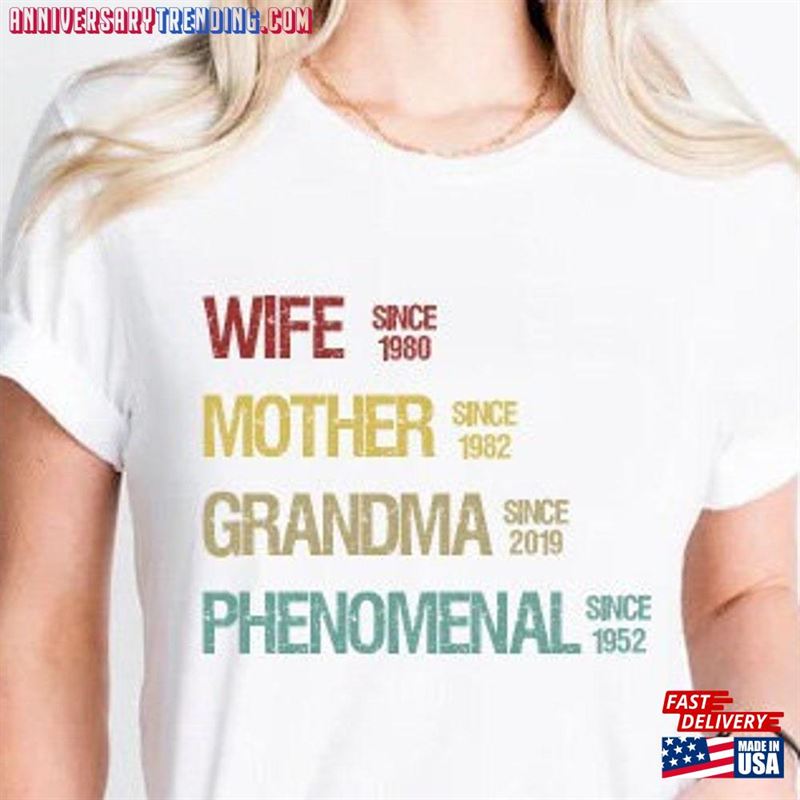 Custom Wife Mother Grandma Phenomenal Since Shirt Personalize Sweatshirt Unisex – Bipubunny Store