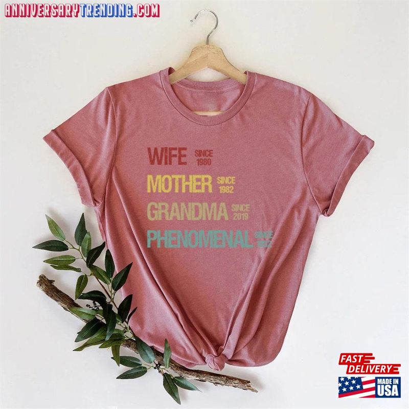 Custom Wife Mother Grandma Phenomenal Since Shirt Personalize Sweatshirt Unisex – Bipubunny Store