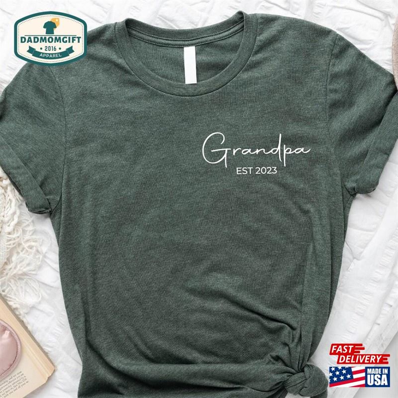 Customize Grandpa Gift For Fathers Day Shirt Personalize Papa T-Shirt Hoodie