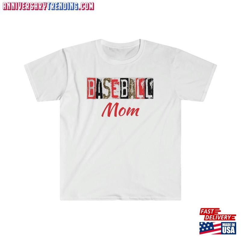 Customized Baseball Mom Unisex Softstyle T-Shirt Personalized Sweatshirt Hoodie – Bipubunny Store