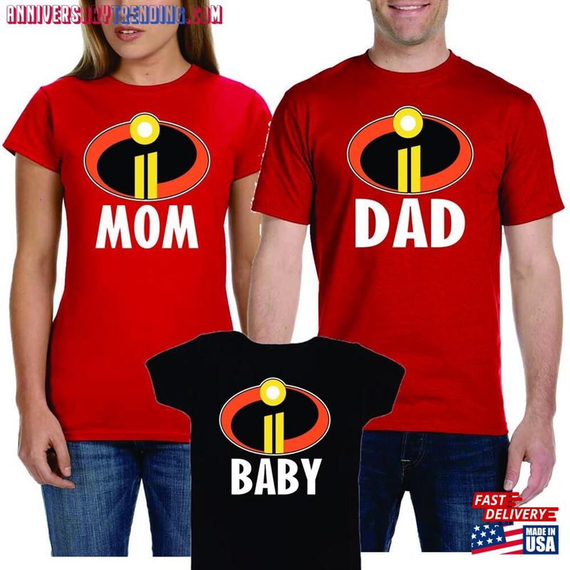 Cute Incredibles 2 Mom Dad Baby Sister Brother Family Funny Father Day Vacation Halloween Christmas Present Gift Unisex Sweatshirt – Bipubunny Store