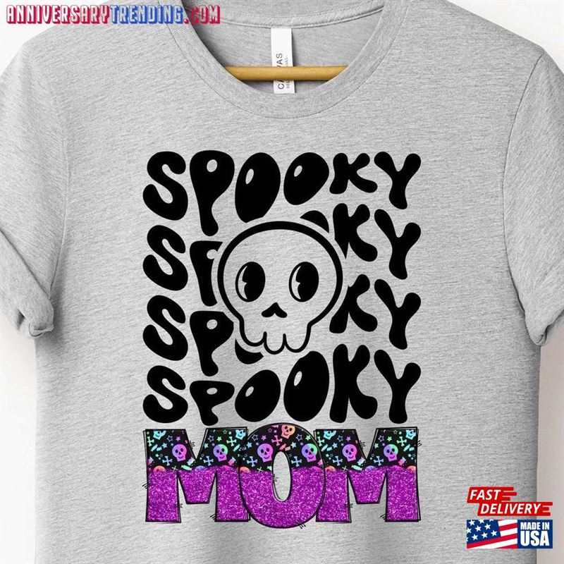 Cute Spooky Mom Skull Shirt Sweatshirt Classic – Bipubunny Store