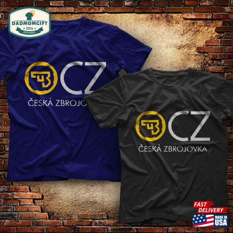 Cz Usa Ceska Zbrojovka Firearms Guns Logo Black T-Shirt Size S 2Xl Present For Men Gift Tees Top Clothing Father Day Unisex Sweatshirt