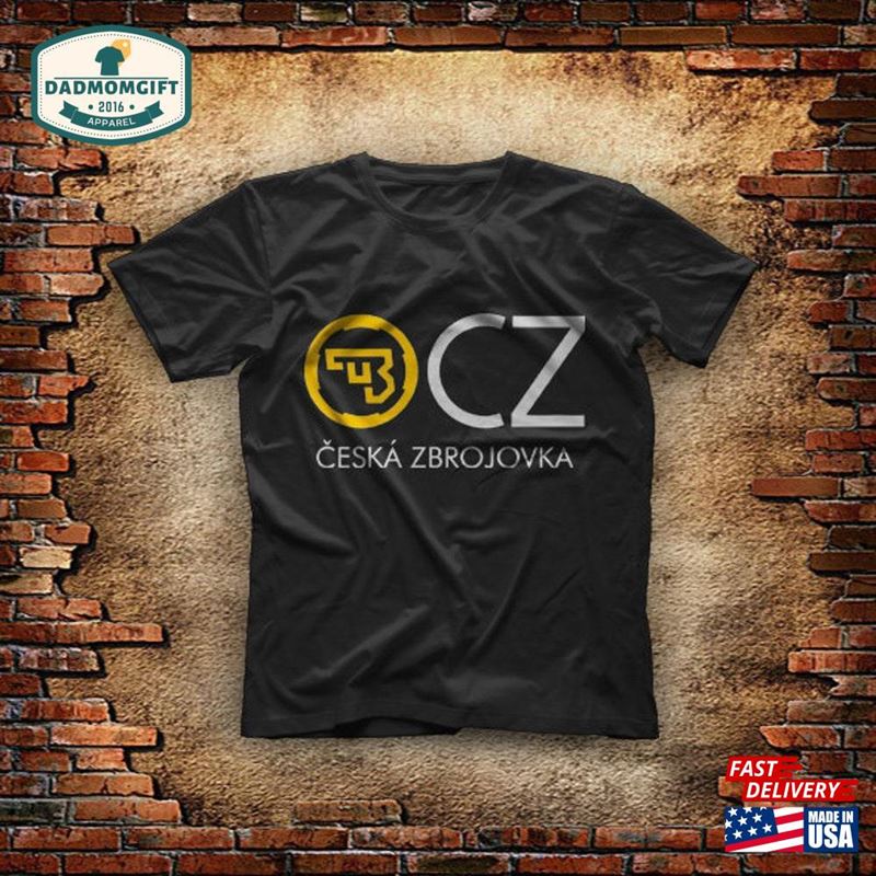 Cz Usa Ceska Zbrojovka Firearms Guns Logo Black T-Shirt Size S 2Xl Present For Men Gift Tees Top Clothing Father Day Unisex Sweatshirt