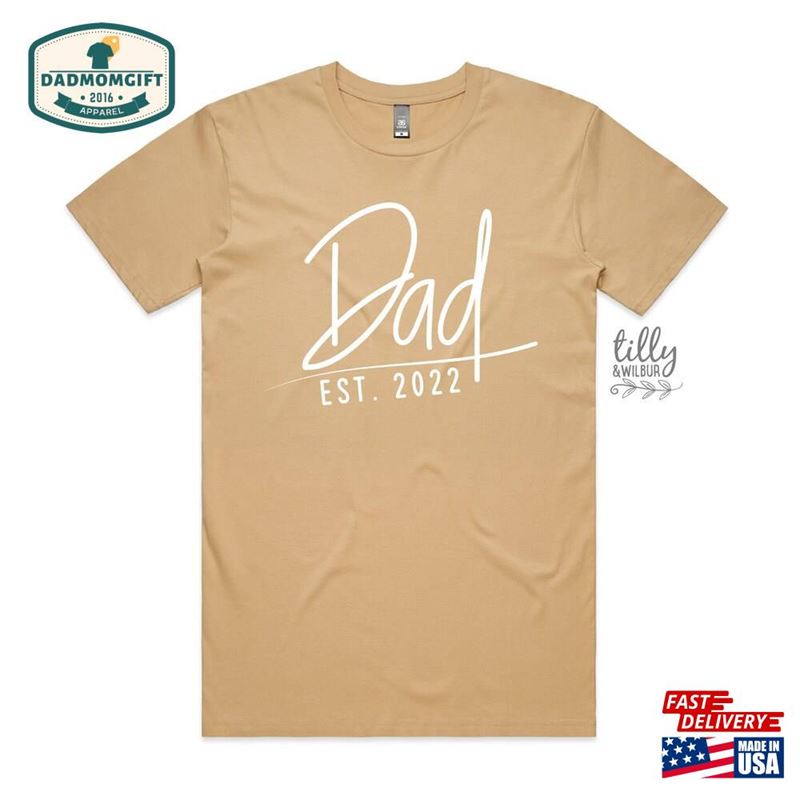 Dad Est T-Shirt Personalised Father Sweatshirt Hoodie