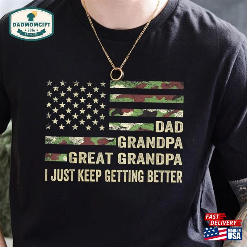 Dad Grandpa Great Shirt Grandfather Classic T-Shirt