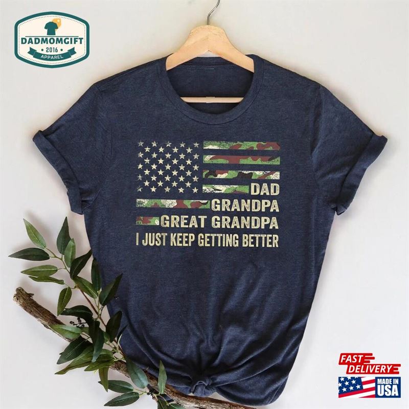 Dad Grandpa Great Shirt Grandfather Classic T-Shirt