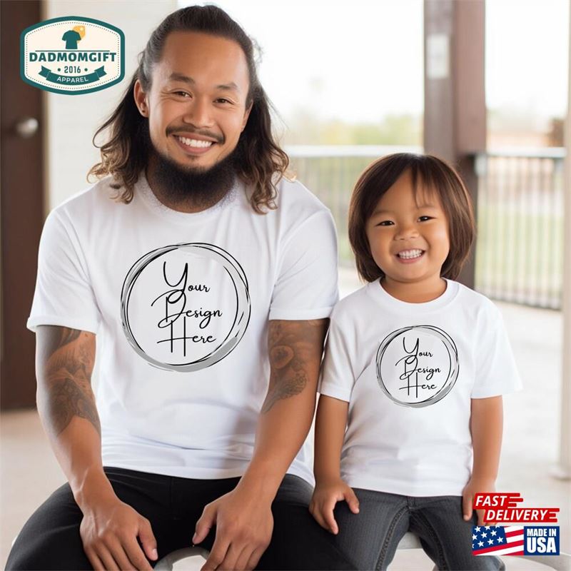 Dad Mockup Bella Canvas 3001 T-Shirt Classic