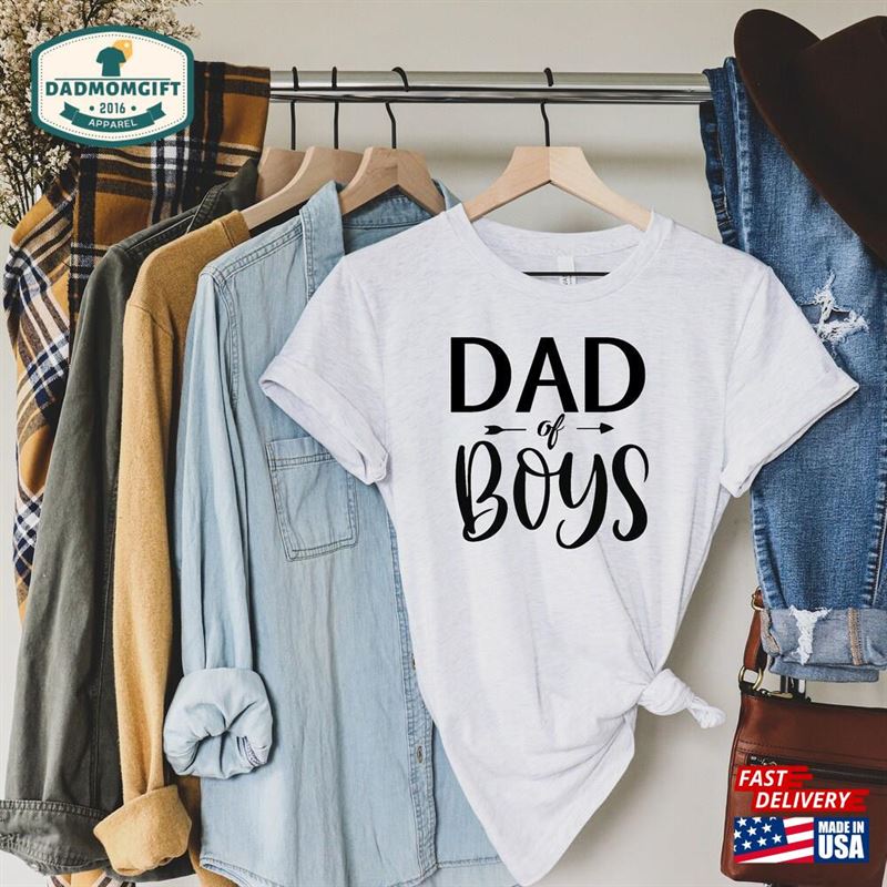 Dad Of Boys Shirt Gift For T-Shirt Classic