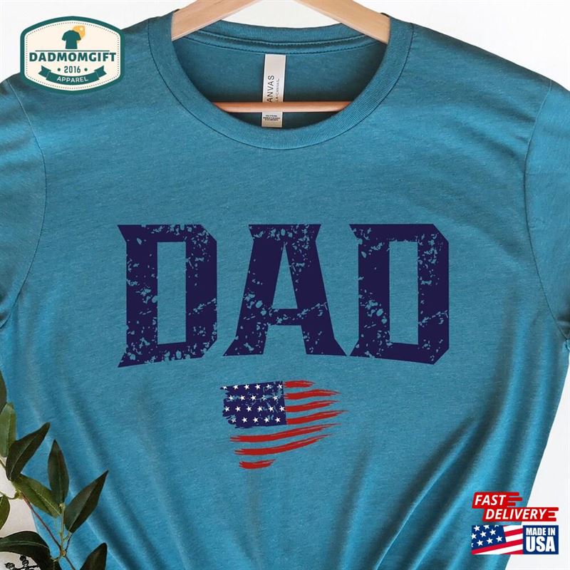 Dad Shirt With American Flag Cute Gift For Sweatshirt Hoodie