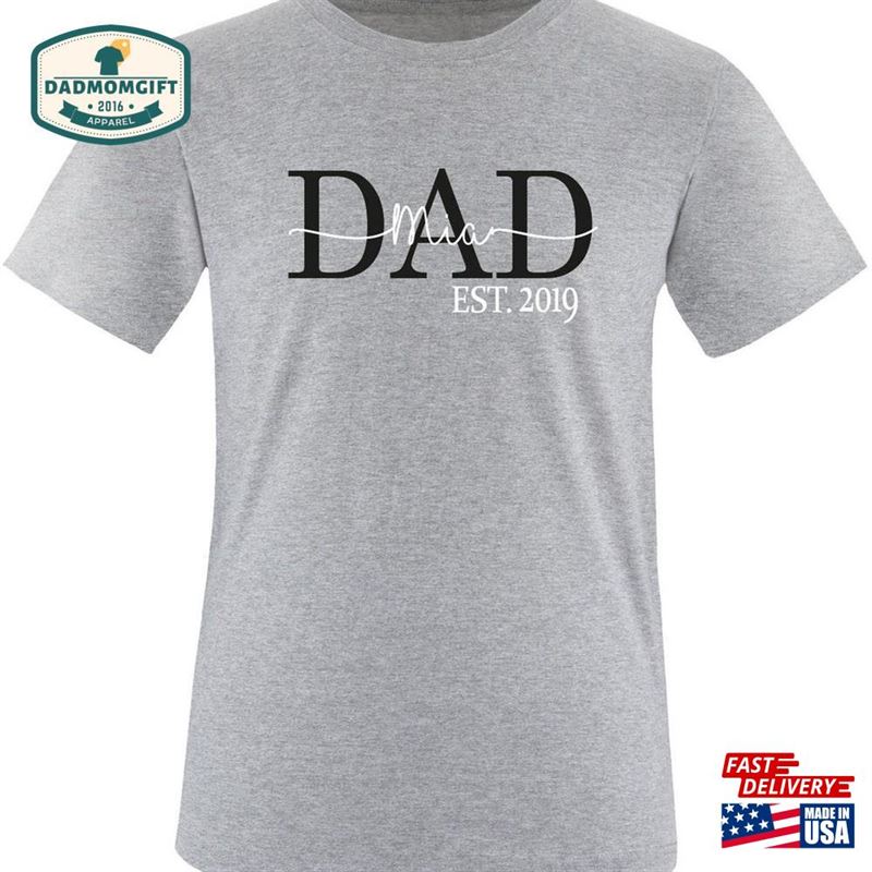 Dad T-Shirt Personalized Gift For Best Father Hoodie Classic