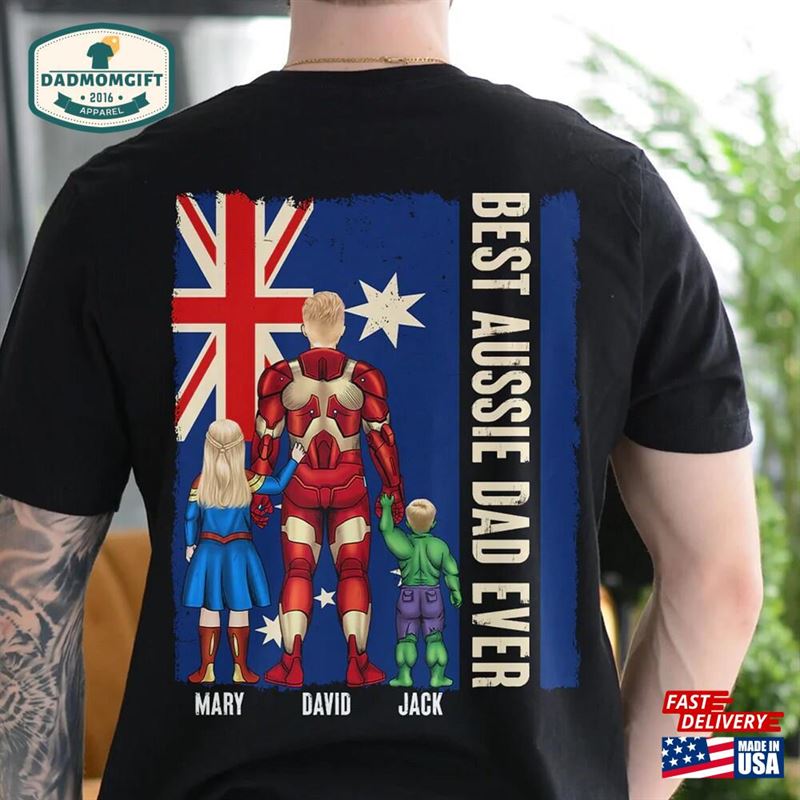 Dad T Shit Best Aussie Ever T-Shirt Unisex