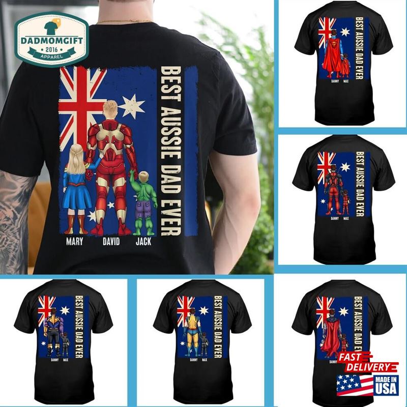 Dad T Shit Best Aussie Ever T-Shirt Unisex