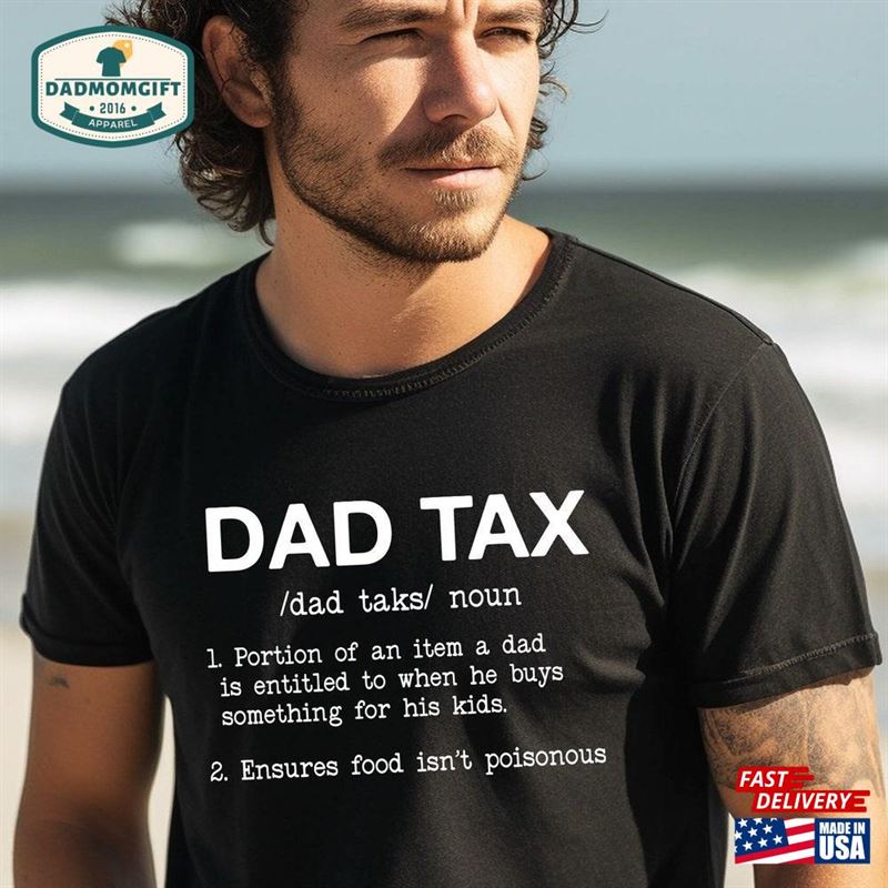 Dad Tax Shirt Noun Fathers Day Classic Sweatshirt