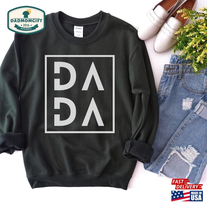 Dada Sweatshirt For Father Fathers Day Gift Birthday Dad Hoodie Classic