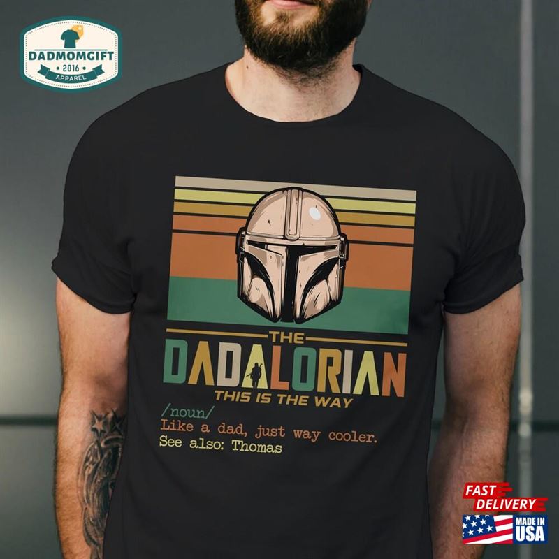 Dadalorian And Child Matching Shirt Custom Dad Sweatshirt Classic