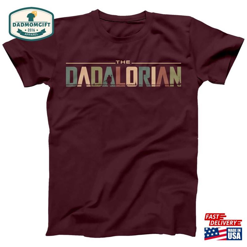 Dadalorian Father’s Day Dads T-Shirt Star Wars Inspired Tee Perfect Classic