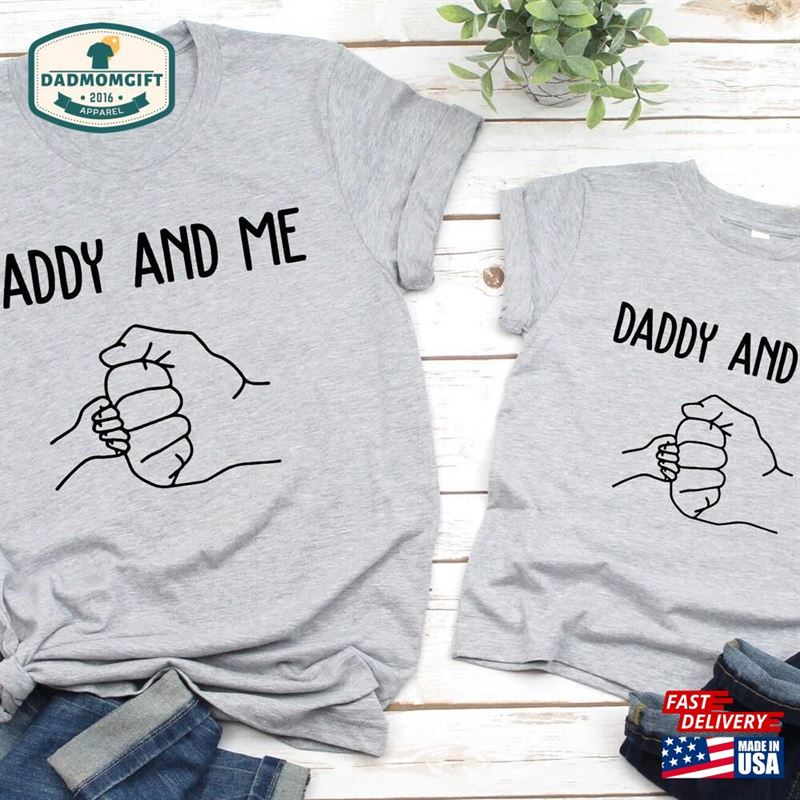 Daddy And Me Shirt Dad Son Matching Family Outfits Fathers Day Gift’s Girl Boy Sweatshirt Unisex