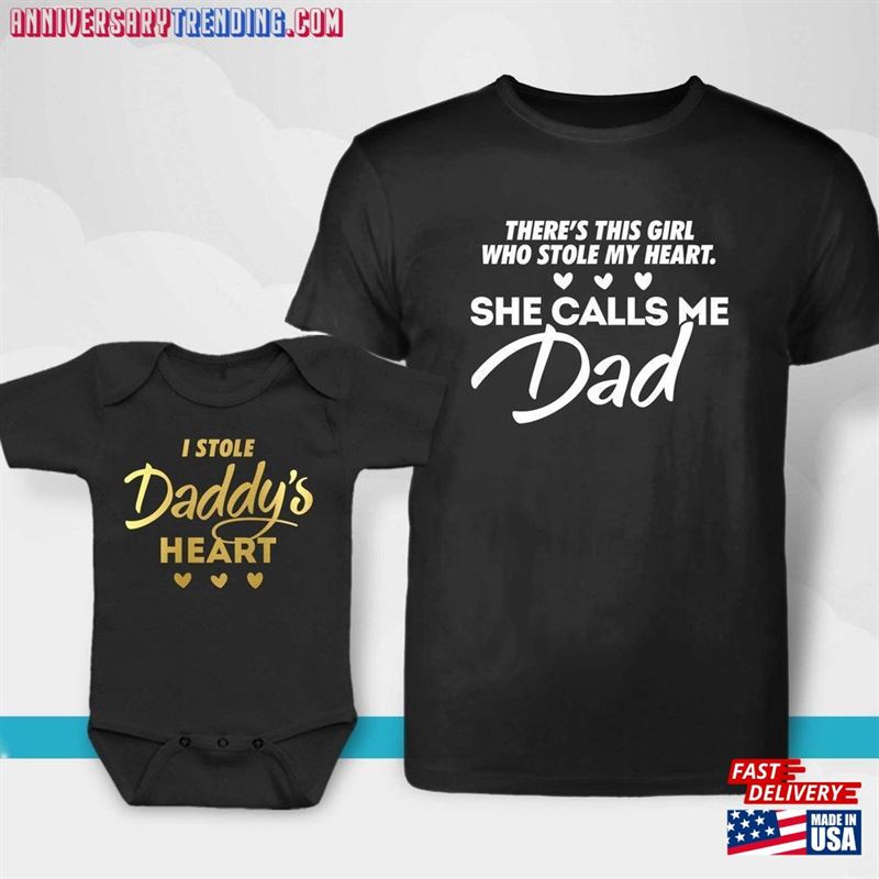 Daddy’s Heart Dad And Daughter Hoodie Sweatshirt -Bipubunny Store