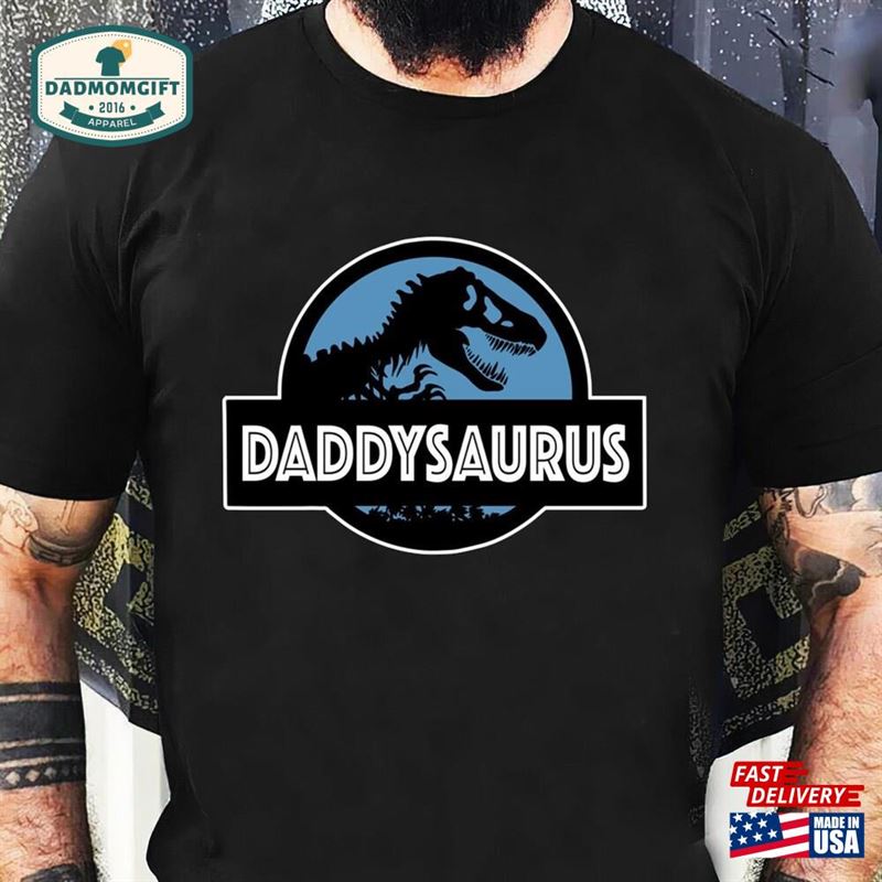 Daddysaurus Shirt Fathers Day Gifts Daddy Saurus Funny Dinosaur For Dad Sweatshirt Hoodie