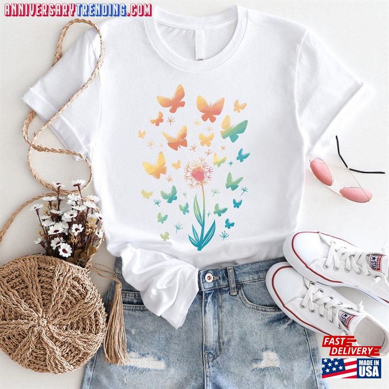 Dandelion Flower Garden Shirt Girl Sweatshirt Unisex – Bipubunny Store