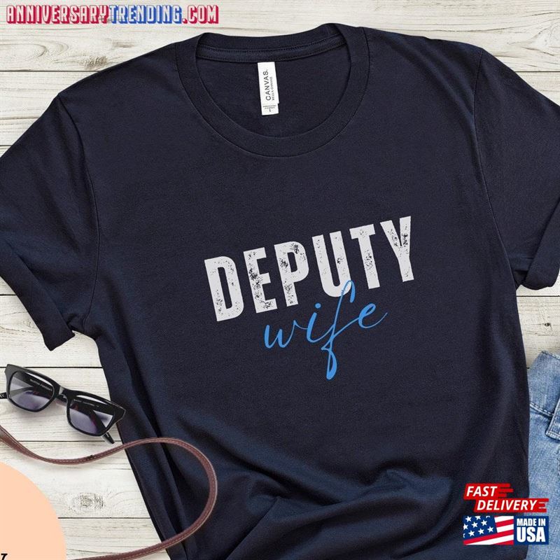 Deputy Wife Shirt Police Family For Women Hoodie Unisex -Bipubunny Store