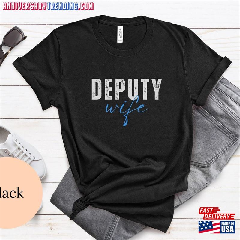 Deputy Wife Shirt Police Family For Women Hoodie Unisex -Bipubunny Store