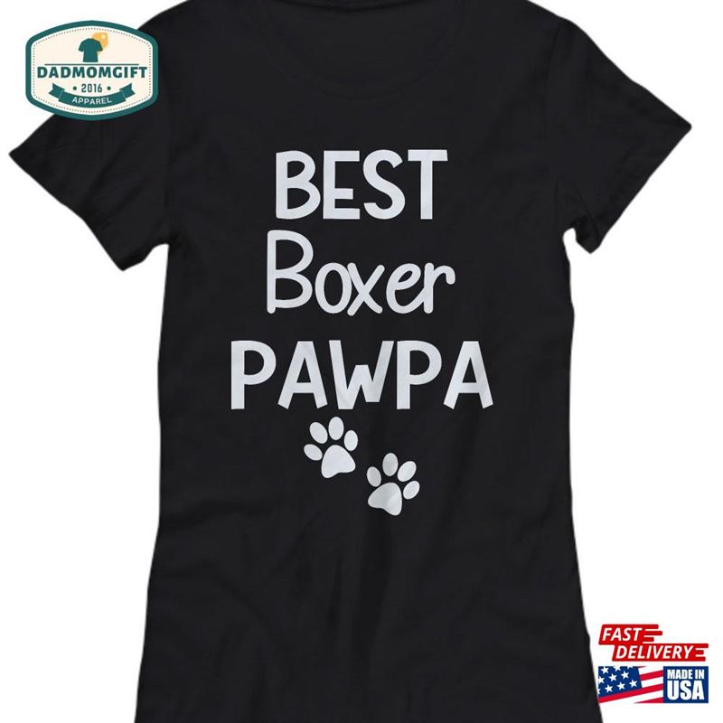 Dog Dad T-Shirt Best Boxer Unisex Classic