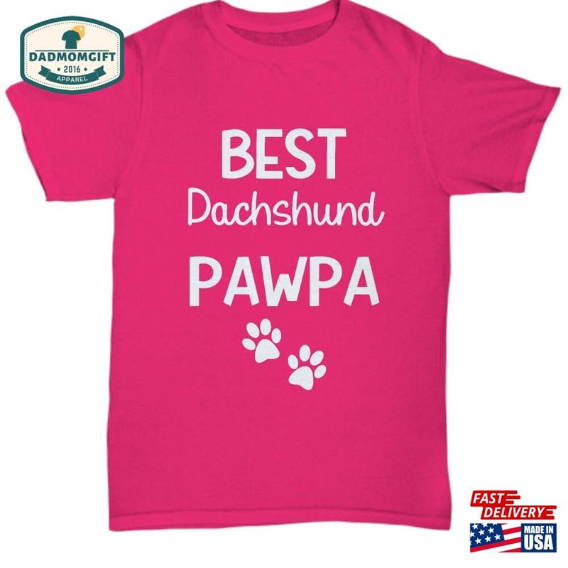 Dog Dad T-Shirt Best Dachshund Unisex