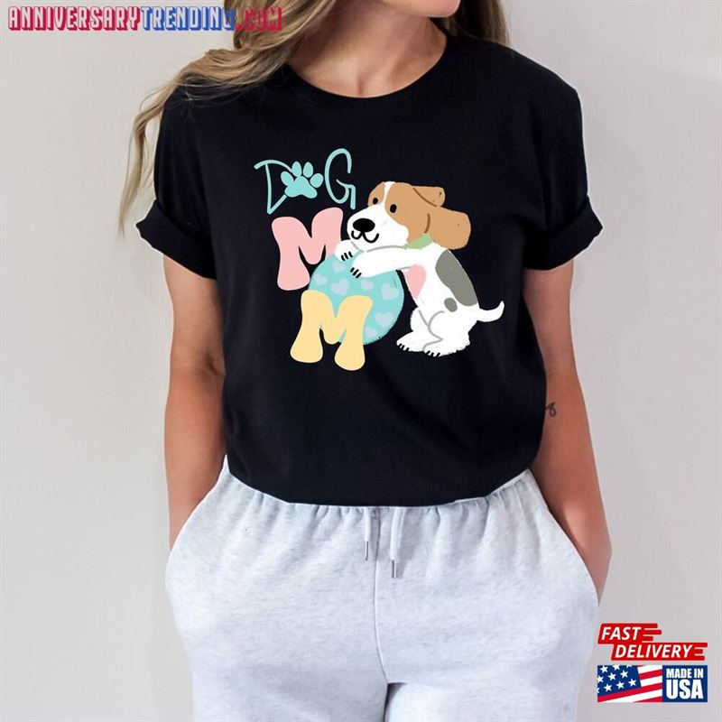 Dog Mom T-Shirt Mama Shirt Gift Unisex Hoodie – Bipubunny Store