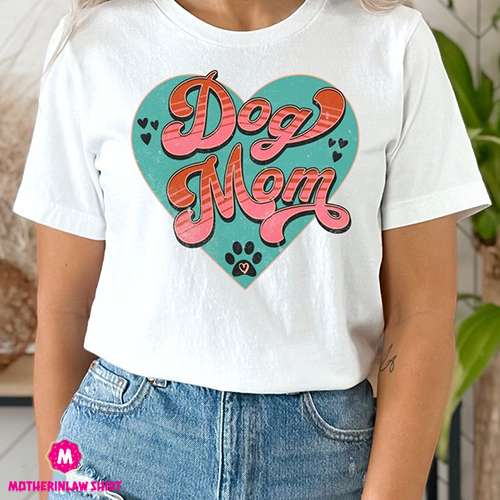 Dog Mom T-Shirt, Retro Dog Mom Shirt, Dog Shirts for Mothers Day, Dog Lover Gift, Dog Gift for Her, Dog Mom Tee, Dog Mom Birthday