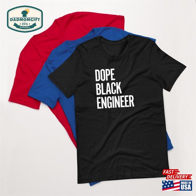 Dope Black Engineer Blacks In Stem Tech Hoodie Unisex