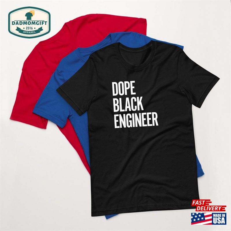 Dope Black Engineer Blacks In Stem Tech Hoodie Unisex