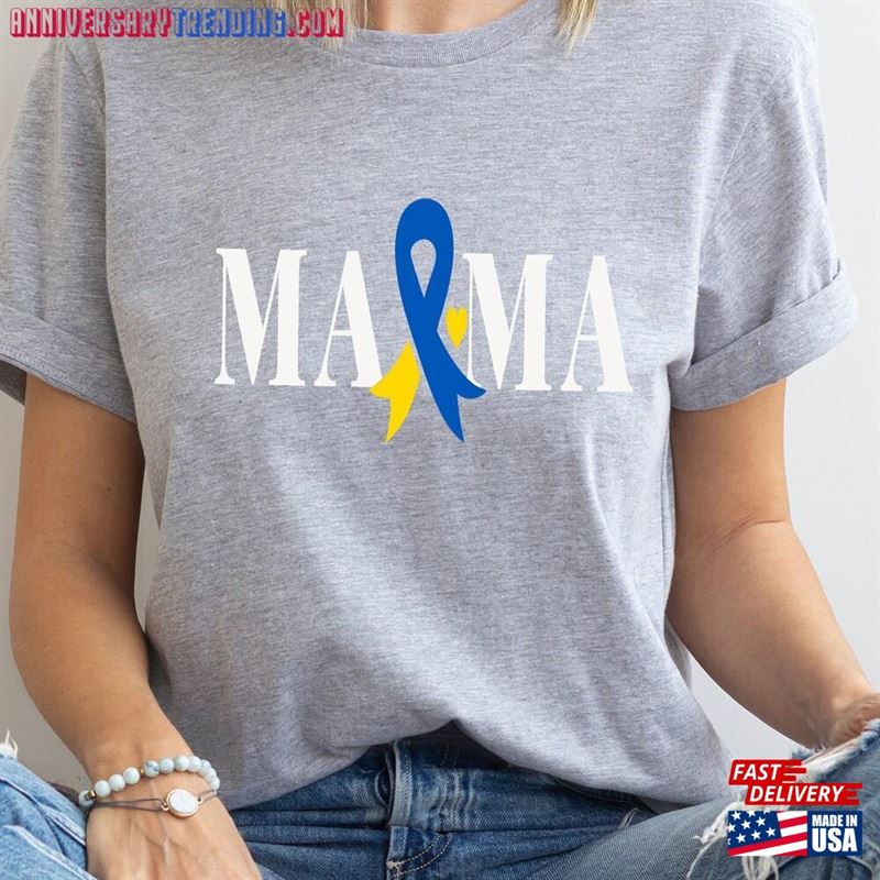 Down Syndrome Mama Shirt T21 Mother Tee T-Shirt Classic – Bipubunny Store