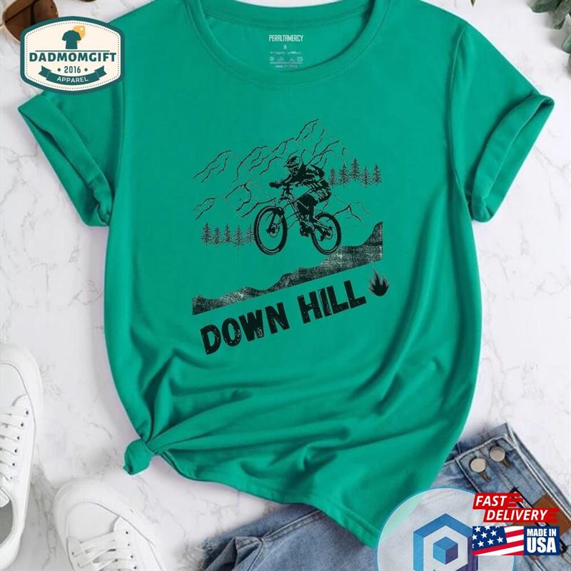 Downhill Mountain Biking T-Shirt New Dad Shirt Classic Unisex