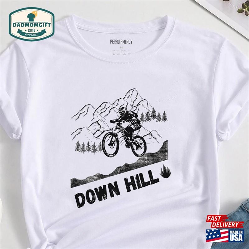 Downhill Mountain Biking T-Shirt New Dad Shirt Classic Unisex