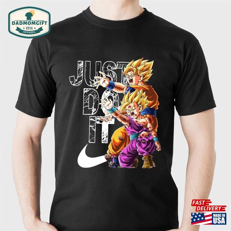 Dragonball Z Goku And Gohan Kamehameha Just Do It T-Shirt Anime Shirt Clothing Tee Unisex Sweatshirt