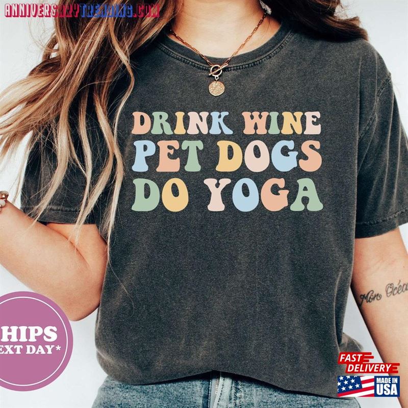 Drink Wine Pet Dogs T-Shirt Unisex – Bipubunny Store