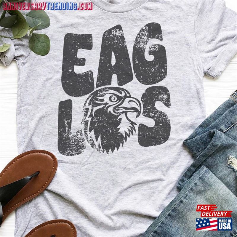 Eagles Mascot Football Mom Shirt Sports T-Shirt Classic Unisex – Bipubunny Store