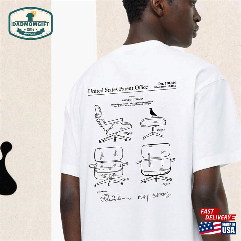 Eames Lounge Ottoman Patent T-Shirt Classic