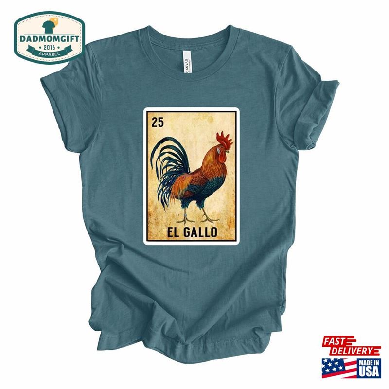 El Gallo Loteria Card Shirt Mexican Lottery Bingo Funny Shirts Hoodie Sweatshirt