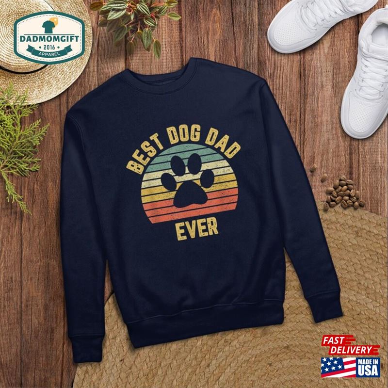 Embrace The Dog Dad Coolness Vintage Father’s Day T-Shirt Classic