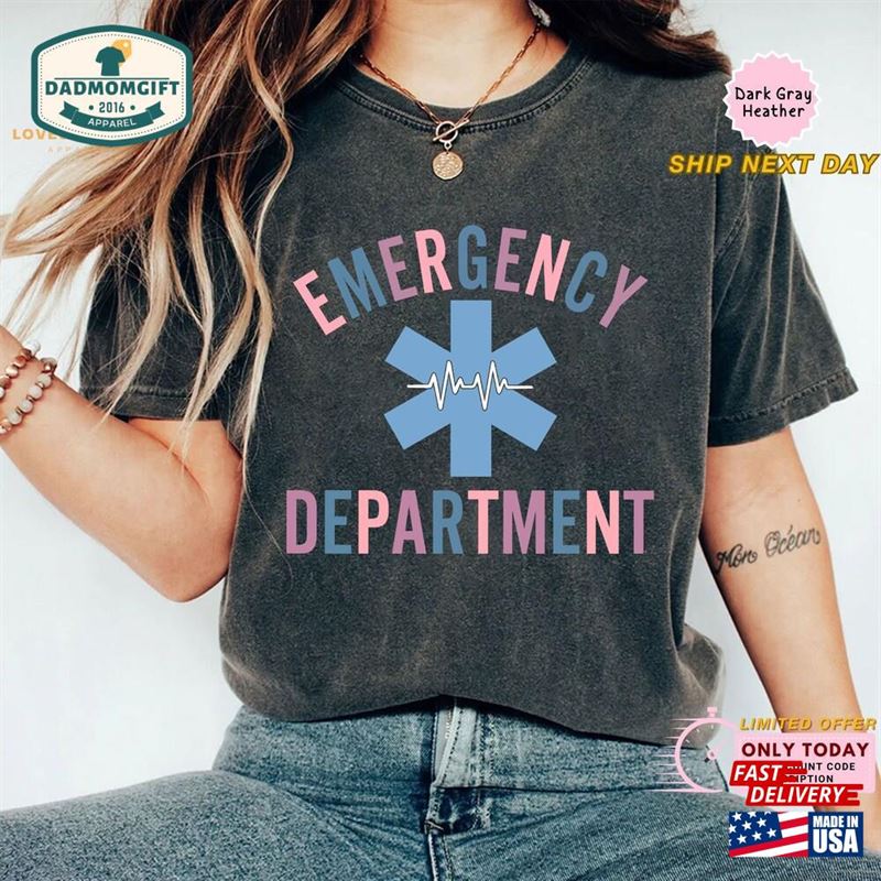 Emergency Department Shirt Room Registered Nurse Er Tee T-Shirt Unisex