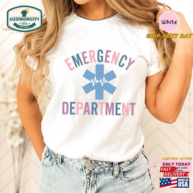 Emergency Department Shirt Room Registered Nurse Er Tee T-Shirt Unisex