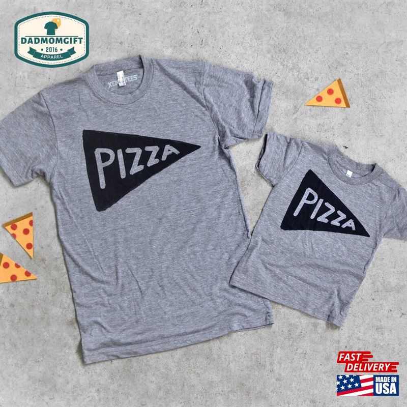 Family Matching Pizza Night T-Shirt Set For Fathers Day Gift Shirts Dad Classic Unisex