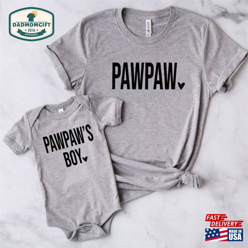 Family T-Shirt Pawpaw And Me Outfits Cute Shirt Sweatshirt Classic