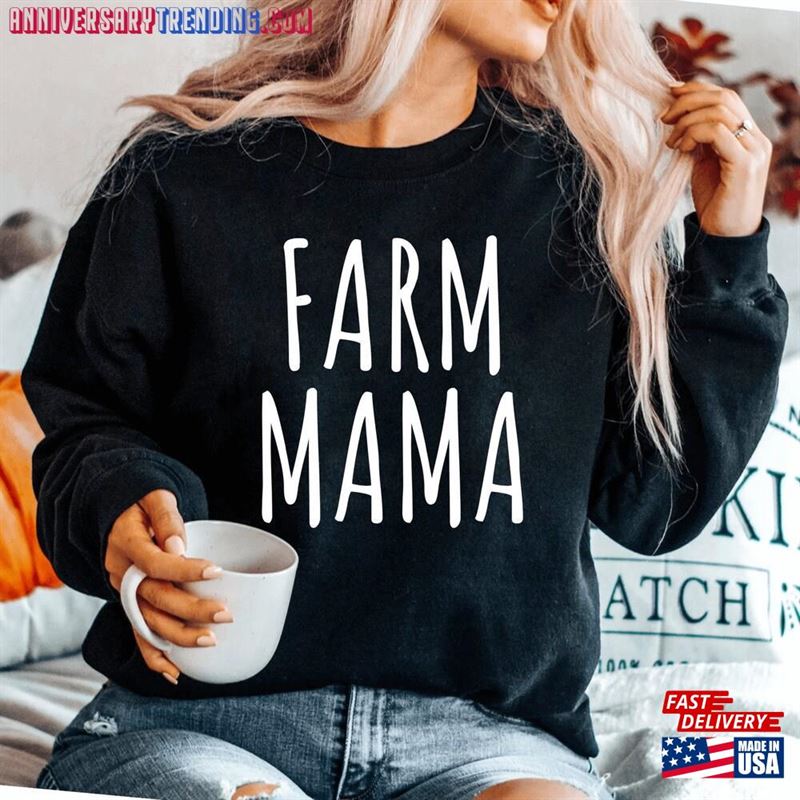 Farm Mama Sweatshirt Hoodie T-Shirt – Bipubunny Store